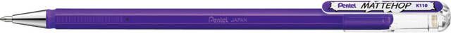 Pentel Gelschrijver Mattehop K110 violet 0.5mm