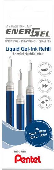 Pentel Gelschrijvervulling LR7 Energel 0.4mm blauw setÃƒ 3 stuks