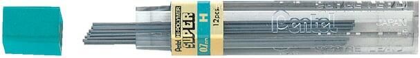 Pentel Potloodstift H 0.7mm zwart kokerà 12 stuks