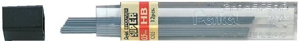 Pentel Potloodstift HB 0.5mm zwart kokerà 12 stuks - Foto 3