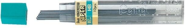 Pentel Potloodstift HB 0.7mm zwart kokerà 12 stuks