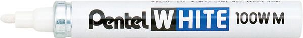 Pentel Paint Marker White schrijfpunt: 3 9 mm schrijfbreedte: 3 mm