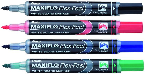 Pentel Viltstift MWL5SBF Maxiflo whiteboard groen 1-5mm - Foto 1