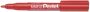 Pentel Viltstift NN50 rond rood 1.5 3mm - Thumbnail 2