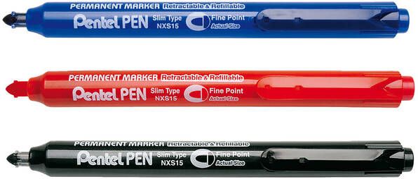 Pentel Viltstift NXS15 blauw 1mm