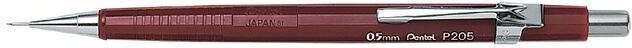 Pentel Vulpotlood P205 0.5mm rood
