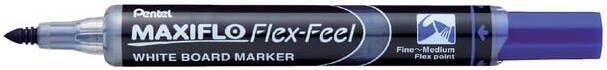 Pentel Whiteboardmarker MWL5SBF Maxiflo rond 1.5-4.5mm blauw