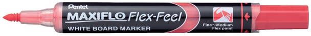 Pentel Whiteboardmarker MWL5SBF Maxiflo rond 1.5-4.5mm rood