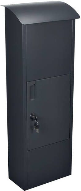 Velleman Pakketbrievenbus Helsinki vrijstaand met naamplaatje incl. 2 sleutels afmetingen (H x B x D) 105.3 x 39 x 24 cm zwart