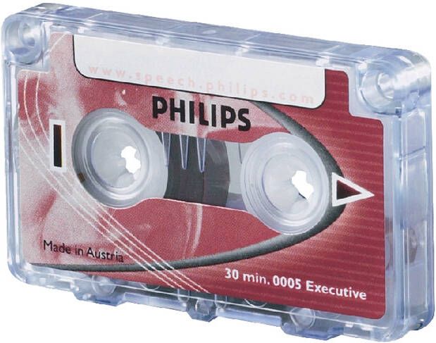 Philips Cassette dicteer LFH 0005 2x15min met clip