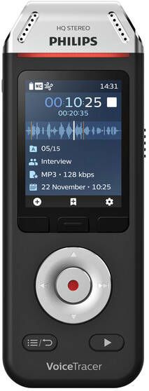 Philips Digital voice recorder DVT 2110 voor interviews