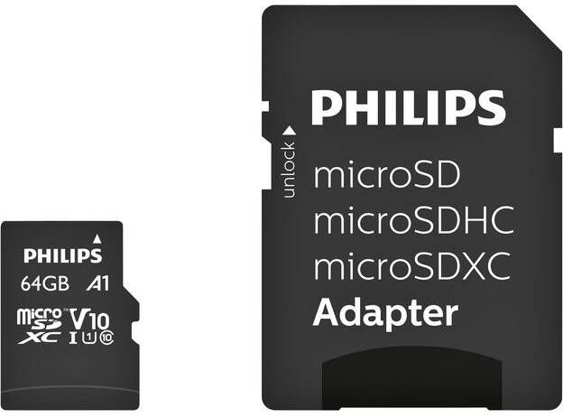 Philips Geheugenkaart micro SDXC Class 10 UHS-I U1 64GB