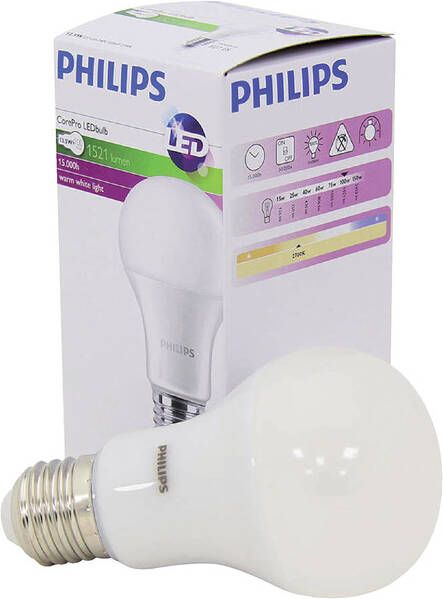 Philips Ledlamp CorePro LEDbulb E27 13 5W=100W 1520 Lumen
