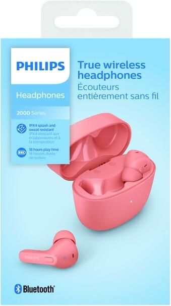 Philips Oortelefoon In-ear TWS TAT2206 roze
