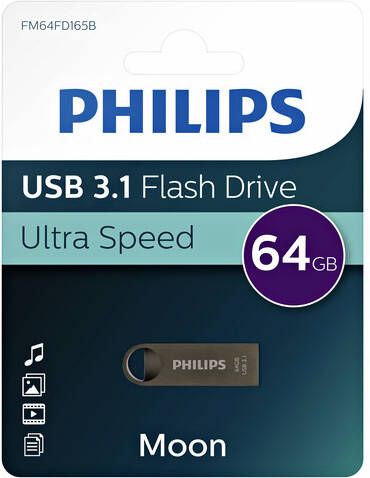Philips USB-stick 3.1 Moon Space Grey 64GB - Foto 3