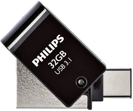 Philips USB-stick 3.1 USB-C 2-in-1 Midnight Black 32GB