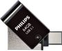 Philips USB-stick 3.1 USB-C 2-in-1 midnight black 64GB - Thumbnail 3
