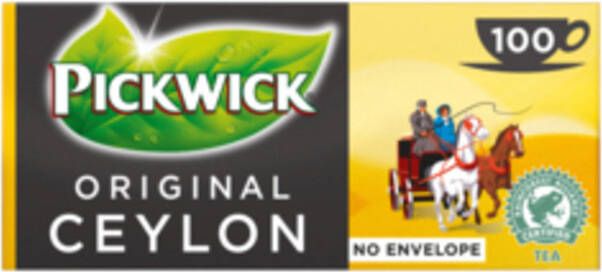 Pickwick Thee ceylon 100x2gr zonder envelop