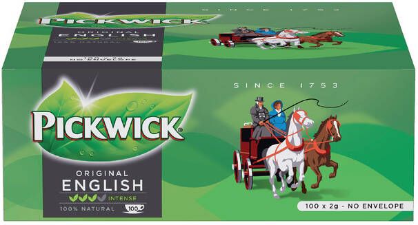 Pickwick Thee Engelse melange 100 zakjes 2 gram zonder envelop