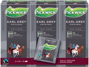 Pickwick Thee Fair Trade Earl grey thee 25 zakjes van 2gr