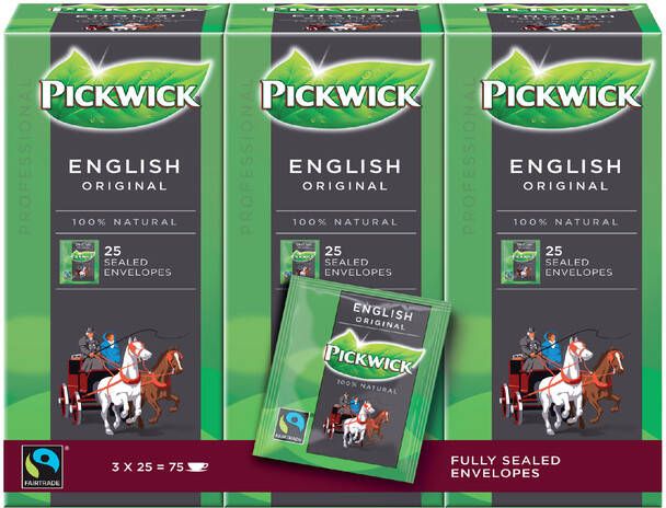 Pickwick Thee Fair Trade English 25x2.5gr