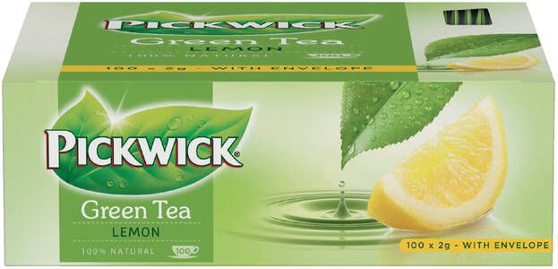 Pickwick Thee green original lemon 100x2gr
