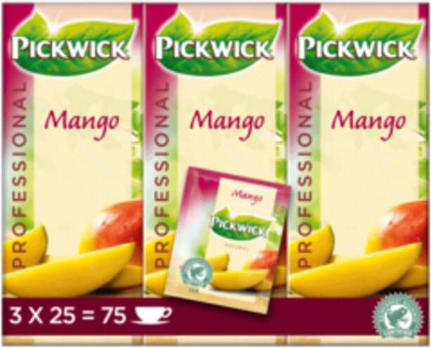 Pickwick Thee mango 25 zakjes van 1.5gr