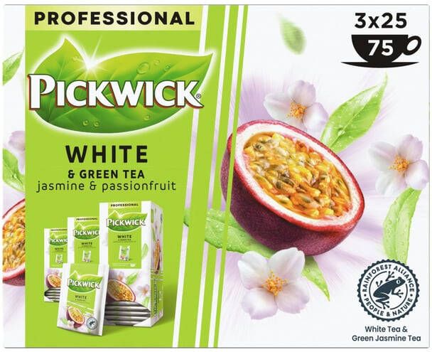 Pickwick Thee white&green jasmin&passionfruit 25x1.5gr