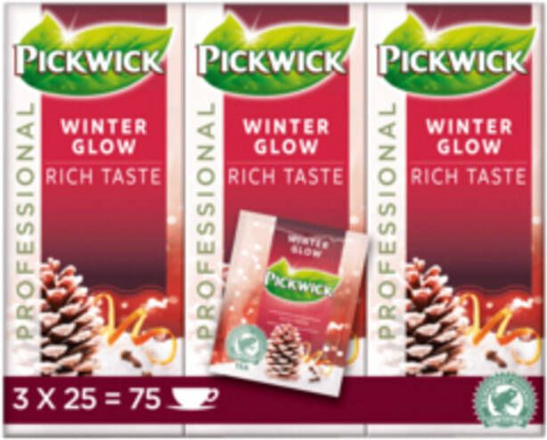 Pickwick Thee winter glow 25x2 gr met envelop