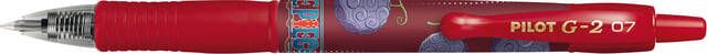 Pilot Gelschrijver G-2-07 One Piece medium rood