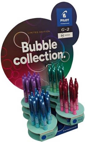 Pilot Gelschrijver G-2 Bubble assorti medium blauwschrijvend