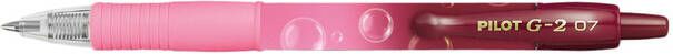 Pilot Gelschrijver G-2 Bubble roze medium blauwschrijvend