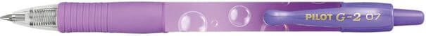 Pilot Gelschrijver G-2 Bubble violet medium blauwschrijvend