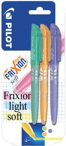 Pilot markeerstift Frixion Light Soft blister van 3 stuks in geassorteerde kleuren