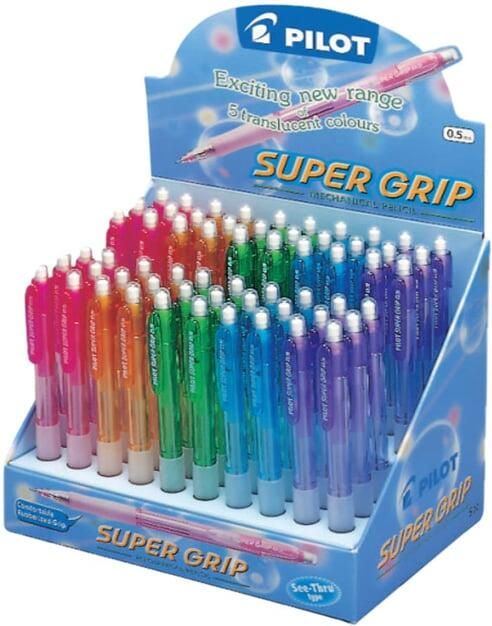 Pilot Vulpotlood Supergrip HB 0.5 neon assorti