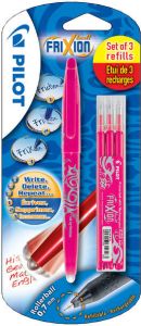 Pilot Rollerpen Frixion BL-FR7 0.35mm + 3 vullingen roze