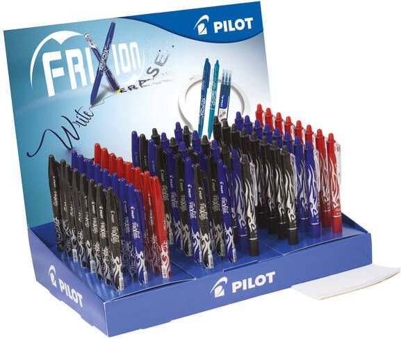 Pilot Rollerpen Frixion Clicker 0.35mm display Ã  120 stuks assorti