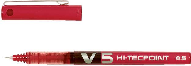 Pilot Rollerpen Hi-Tecpoint V5 rood 0.3mm