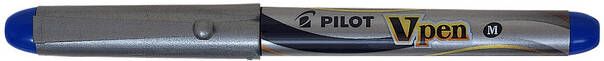 Pilot Vulpen V-pen zilver blauw