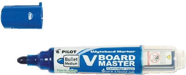 Pilot V-Board Master whiteboardmarker ronde punt 2 3 mm blauw