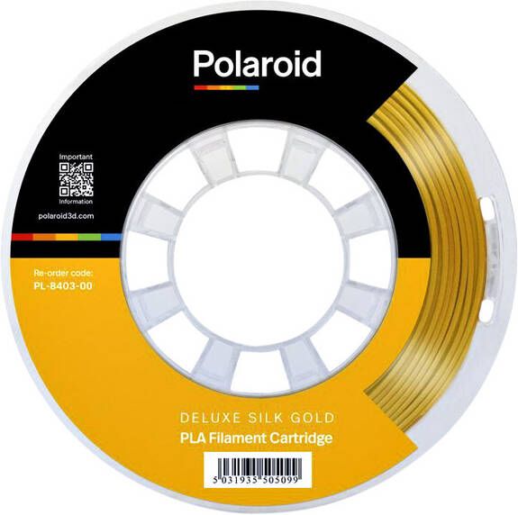 Polaroid 3D Filament PLA Universal 250g Deluxe Zijde goud