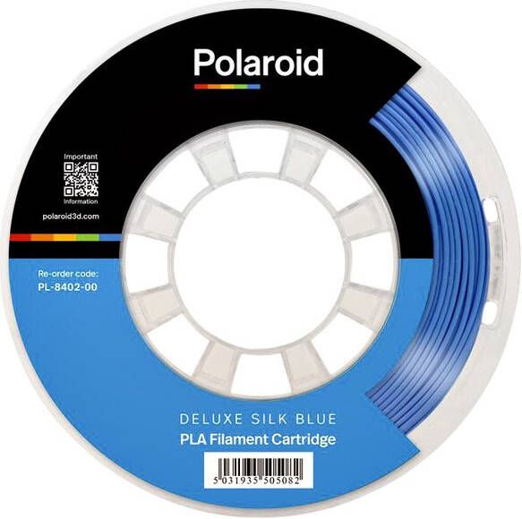 Polaroid 3D Filament PLA Universal 250g Deluxe Zijde blauw