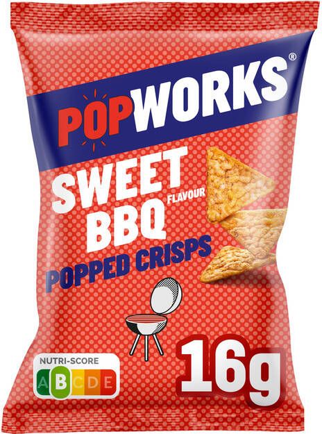 Popworks Chips Sweet BBQ 16gr