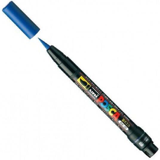 Posca Brushverfstift PCF350 donkerblauw