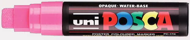 Posca Paintmarker Uni PC17K extra breed rechthoek roze
