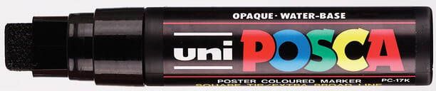 Posca Paintmarker Uni PC17K extra breed rechthoek zwart