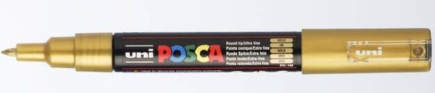 Uni-Ball Paintmarker Uni ball op waterbasis posca pc 1mc goud