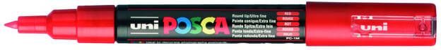 Posca uni-ball Paint Marker op waterbasis PC-1MC rood - Foto 2