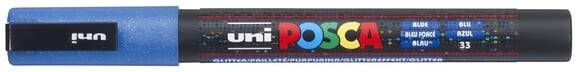 Posca Uni paintmarker PC-3ML 1 5 mm glitter donkerblauw