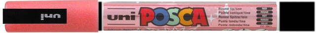Posca Uni paintmarker PC-3ML 1 5 mm glitter rood